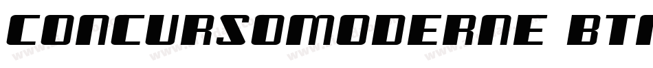 ConcursoModerne BTN Wide Oblique字体转换